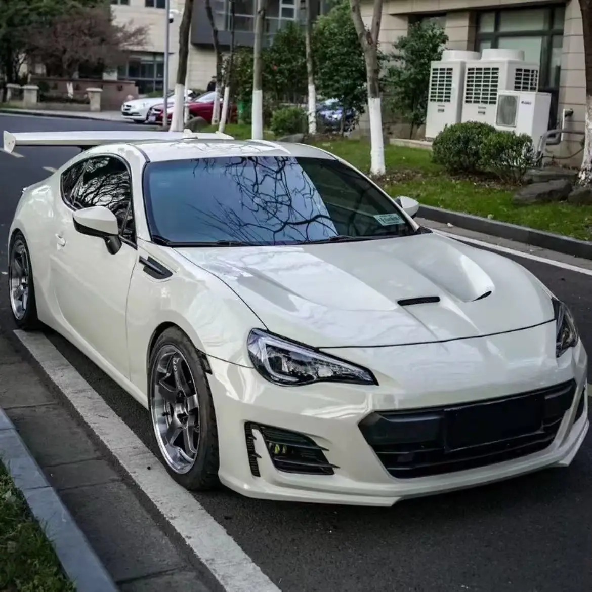 SW Style Carbon Fiber Front Engine Hood Bonnet Cover for  Brz  GT86 2013-2019